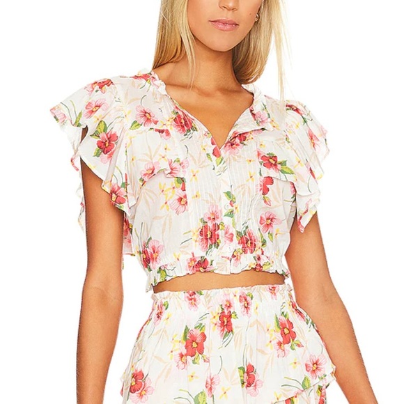 LoveShackFancy Tops - NWT loveshackfancy nora top in island vibes